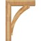 Ekena Millwork Thorton Block Rough Sawn Bracket w/ Offset Brace, Western Red Cedar, 8"W x 32"D x 44"H BKT0806X32X44THR05RWR - alternate 3